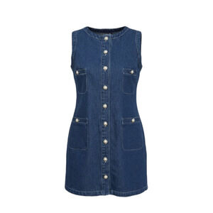 WORKSHOP Denim Sleeveless Mini Dress Size M NWT Retail $89 Tuckernuck